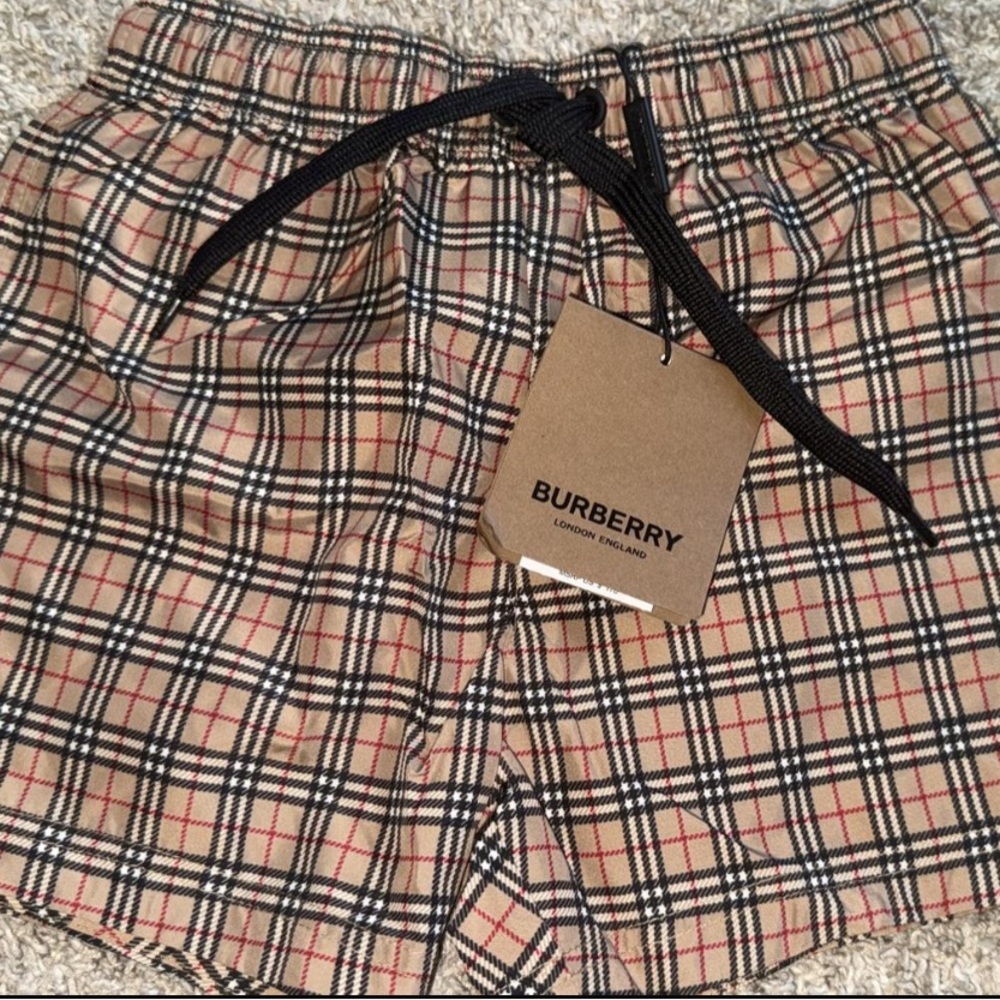Burberry Short Boys - Tan and Black